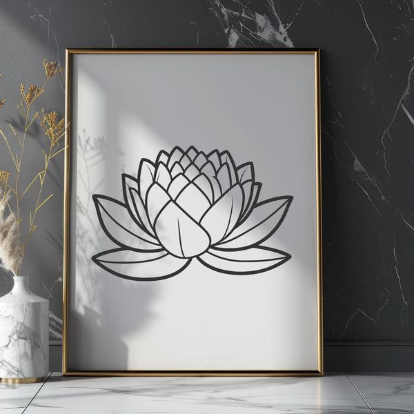 Spiritual Growth Symbol An illustration of the lotus flower, symbolizing spiritual growth in various Eastern cultures.