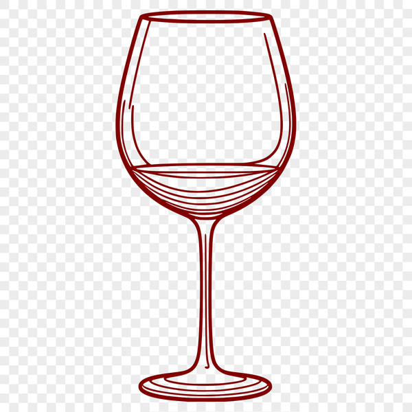 Glass of Red Wine on a Table A glass containing red wine on a table.