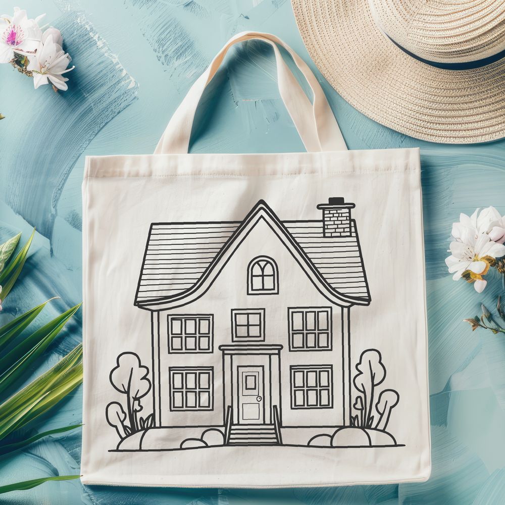 Free Vector House Graphics A simple line-drawn house vector graphic, ideal for digital designs.