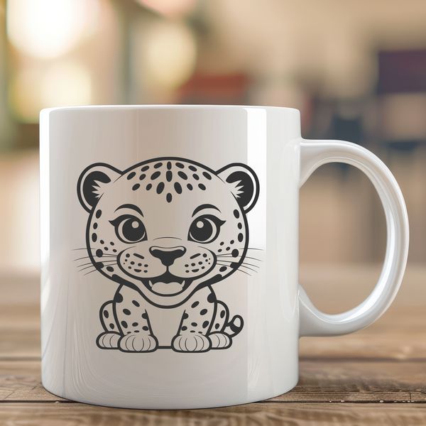Wildlife Vector Art - Jaguar Illustration Illustrative image of a jaguar, a large wild cat species, rendered as vector art.