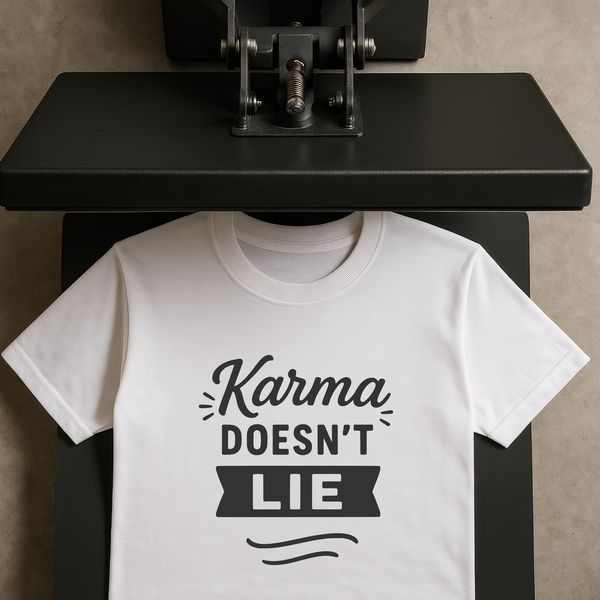 Karma Quote SVG A motivational quote about karma in a minimalist style.