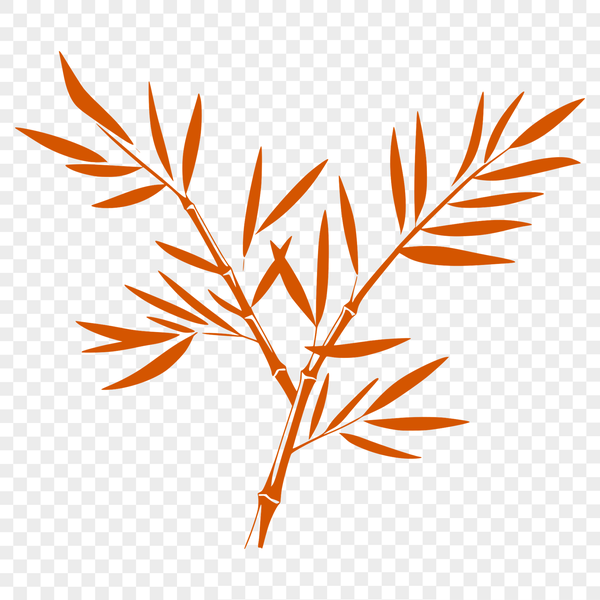 A digital illustration of a single leaf in vector format, suitable for cutting machines and graphic design projects.