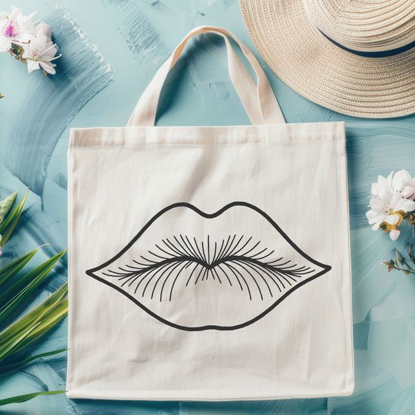 Detailed Lip Anatomy Vector Illustration Anatomical illustration of human lips highlighting their shape and structure.