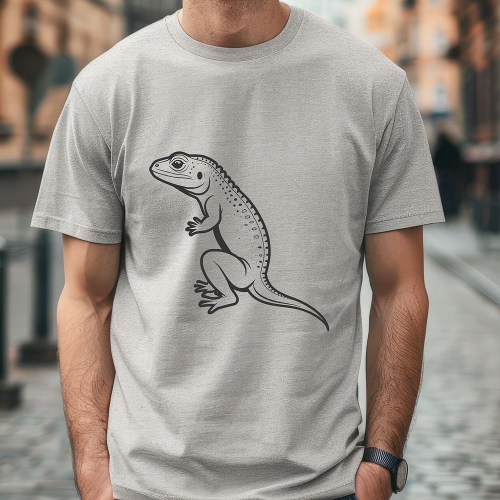 Vector Graphic Lizard Design A colorful lizard illustration designed with vector graphics.