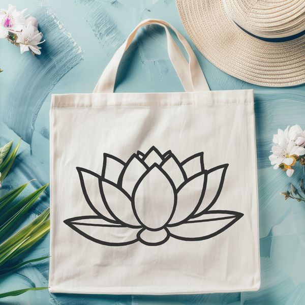 Beautiful Vector Lotus Flower A simple illustration of a lotus flower, ideal for vector art projects.