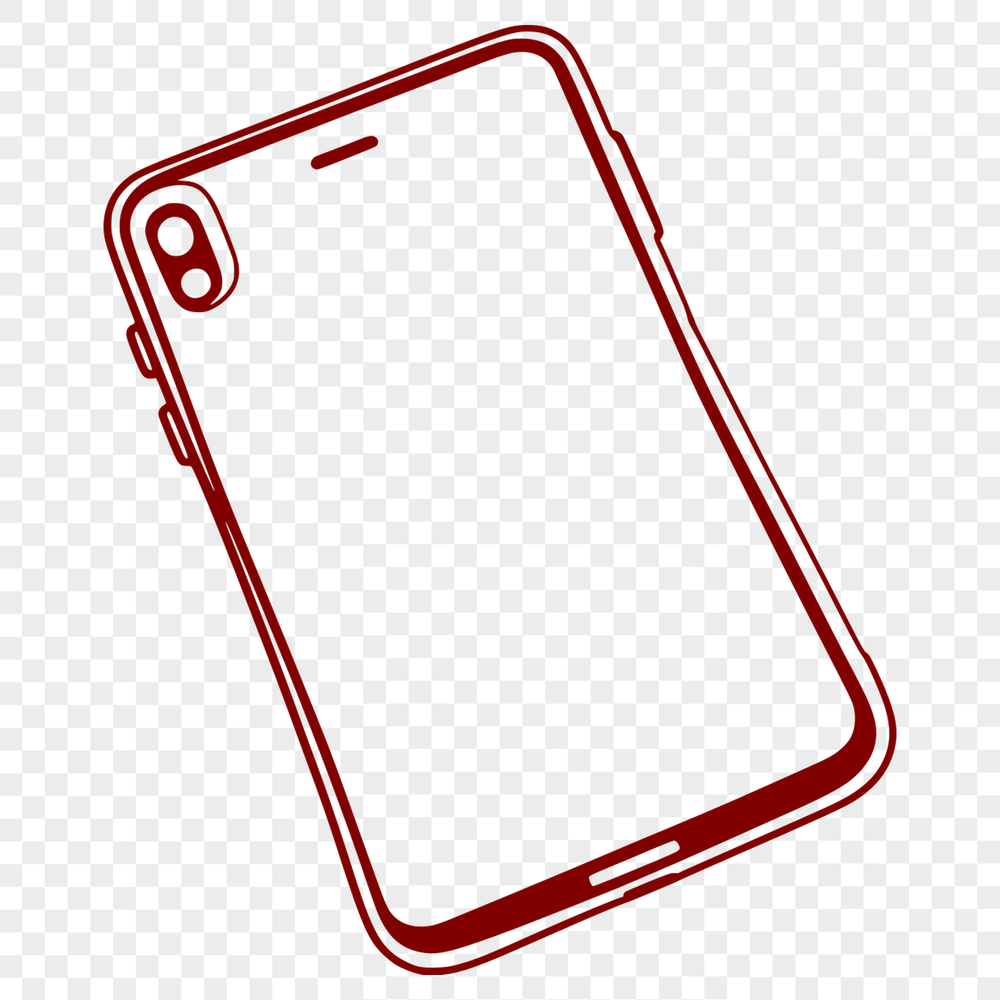 SVG illustration of a smartphone device with various icons on the screen.