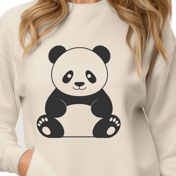Vector Art of a Panda Bear A realistic illustration of a wild panda bear in vector format.