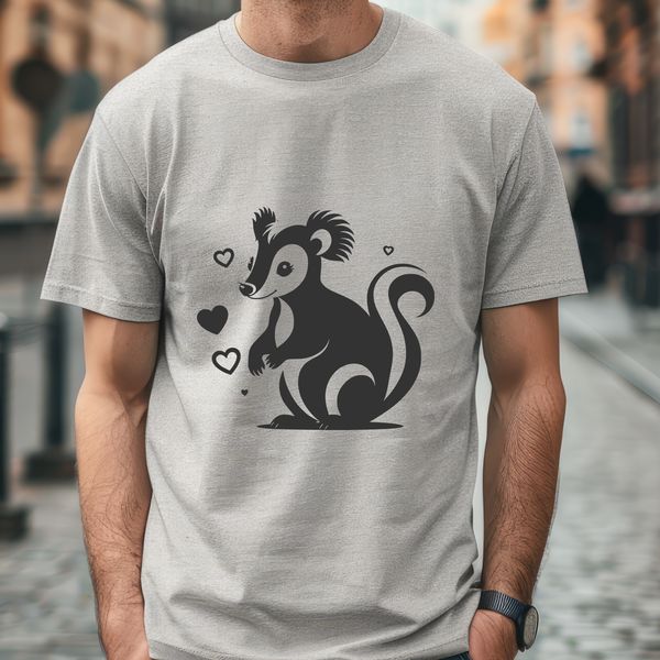 Free Skunk Clipart Design A wild animal skunk illustration in vector art format.