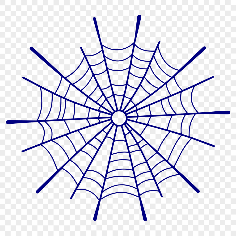 Interconnected Line Art Design A delicate spider web design made up of interconnected lines and curves, suitable for vector graphics.