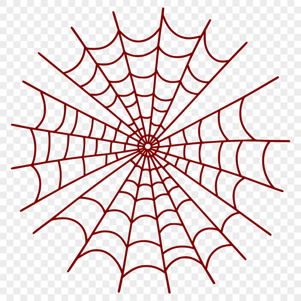 A digital representation of a spider's intricate web, created using vector graphics.