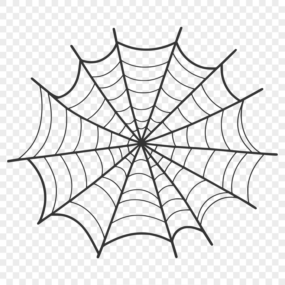 Intricate SVG Spider Web Illustration An intricately designed spider web vector art illustration suitable for various design applications.