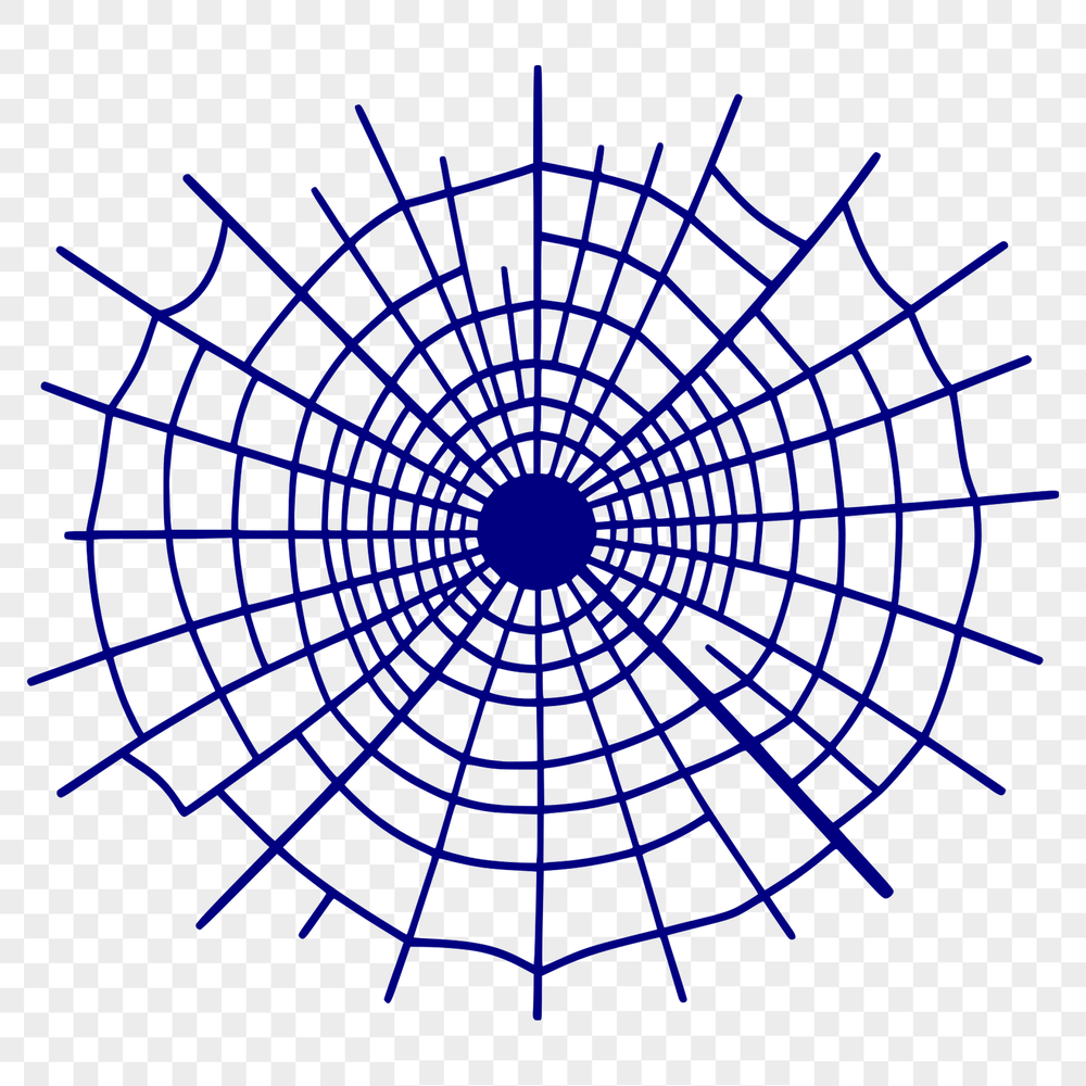 Beautiful SVG Web Pattern A stylized illustration of a spider web in vector format, suitable for digital and printing applications.
