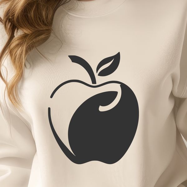 A Delicious Apple Icon An SVG icon representation of a single juicy apple with smooth surface details.