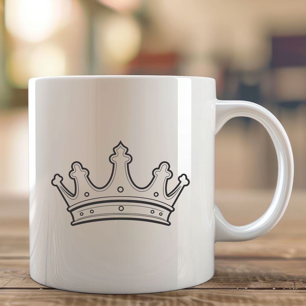 Stylized Crown Vector Design A stylized crown design created in vector format.