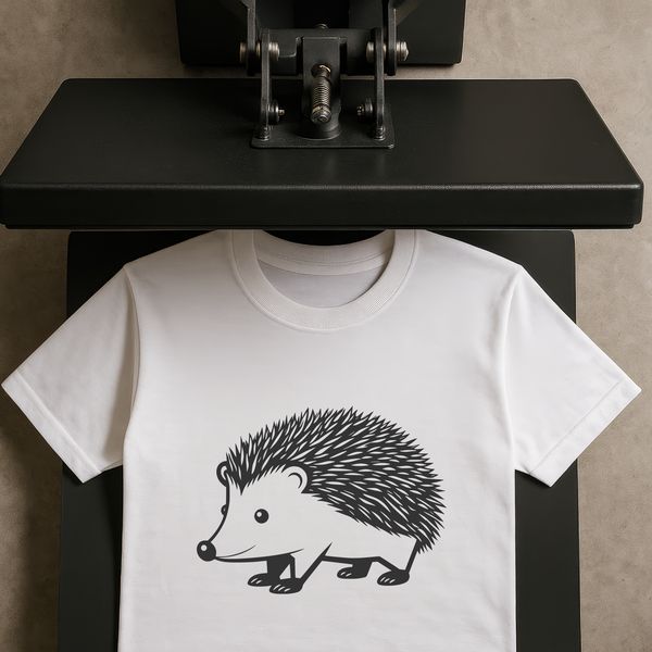 Cute Prickly Friend SVG Illustration A small, spiky mammal with a rounded body and short legs.