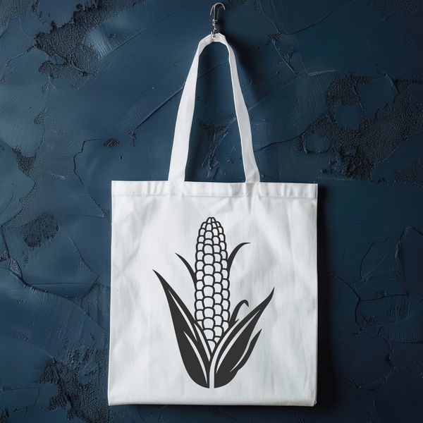 Fresh Harvest Corn Illustration A high-quality vector illustration of a corn kernel.