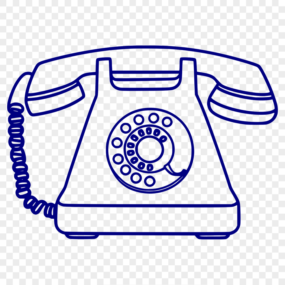 A telephone icon in vector format, suitable for various applications and designs.