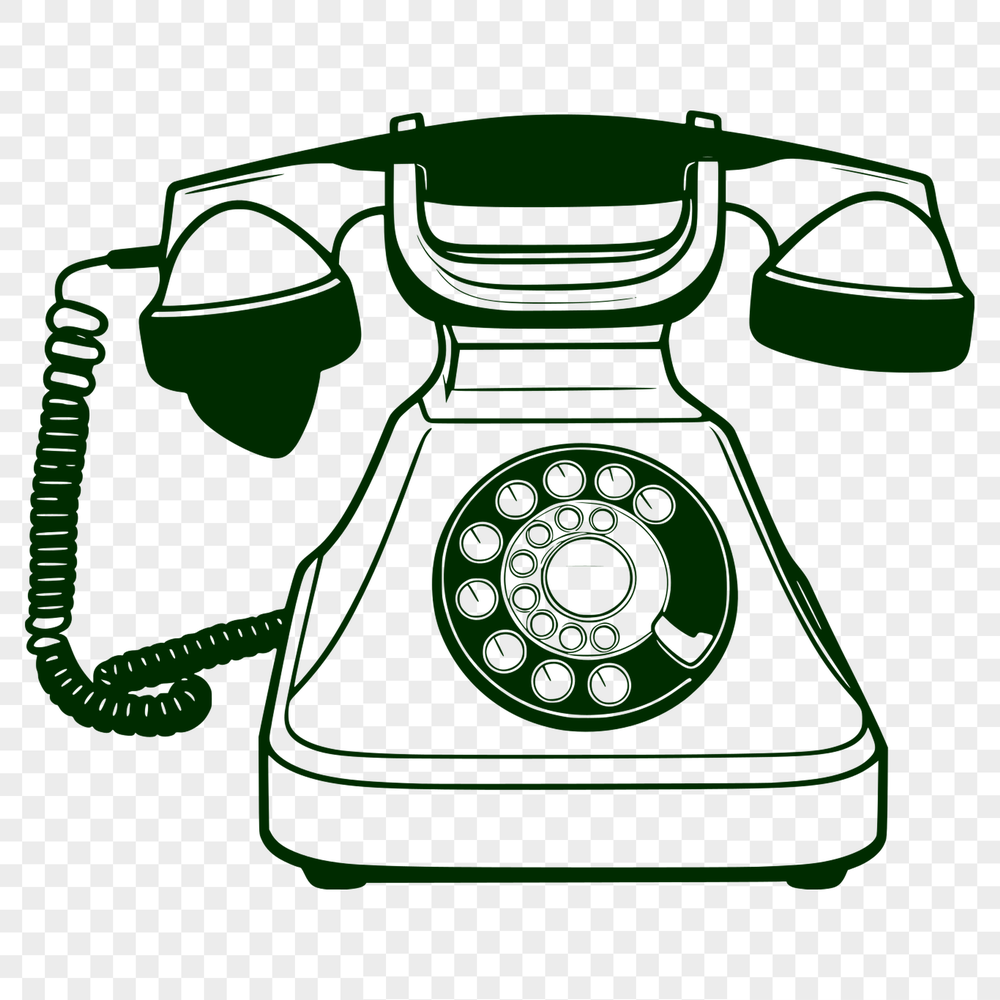 Phone Icon SVG Vector Graphic A simple telephone icon in vector format, ideal for web design projects using CSS.