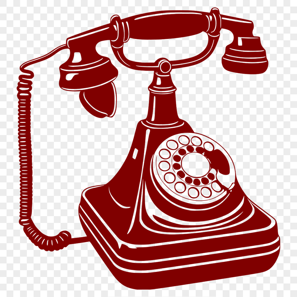 Vintage Telephone Icon SVG Illustrated telephone icon in vector format for digital design projects.