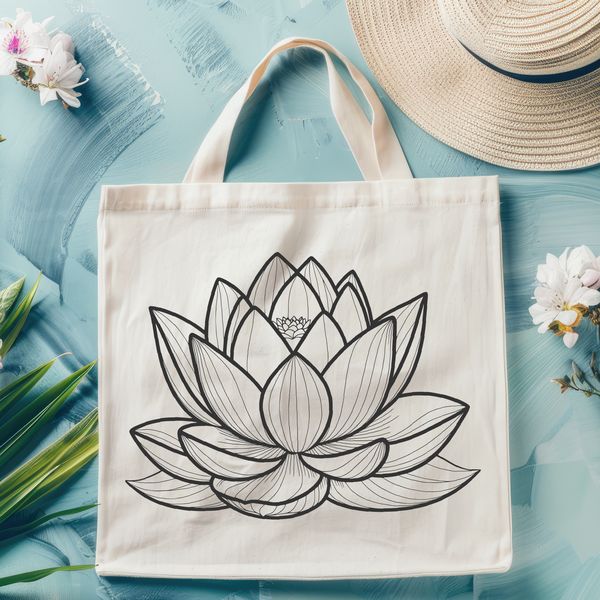 Free Clipart Lotus Image A stylized illustration of the lotus flower, a significant symbol in various Eastern religions.