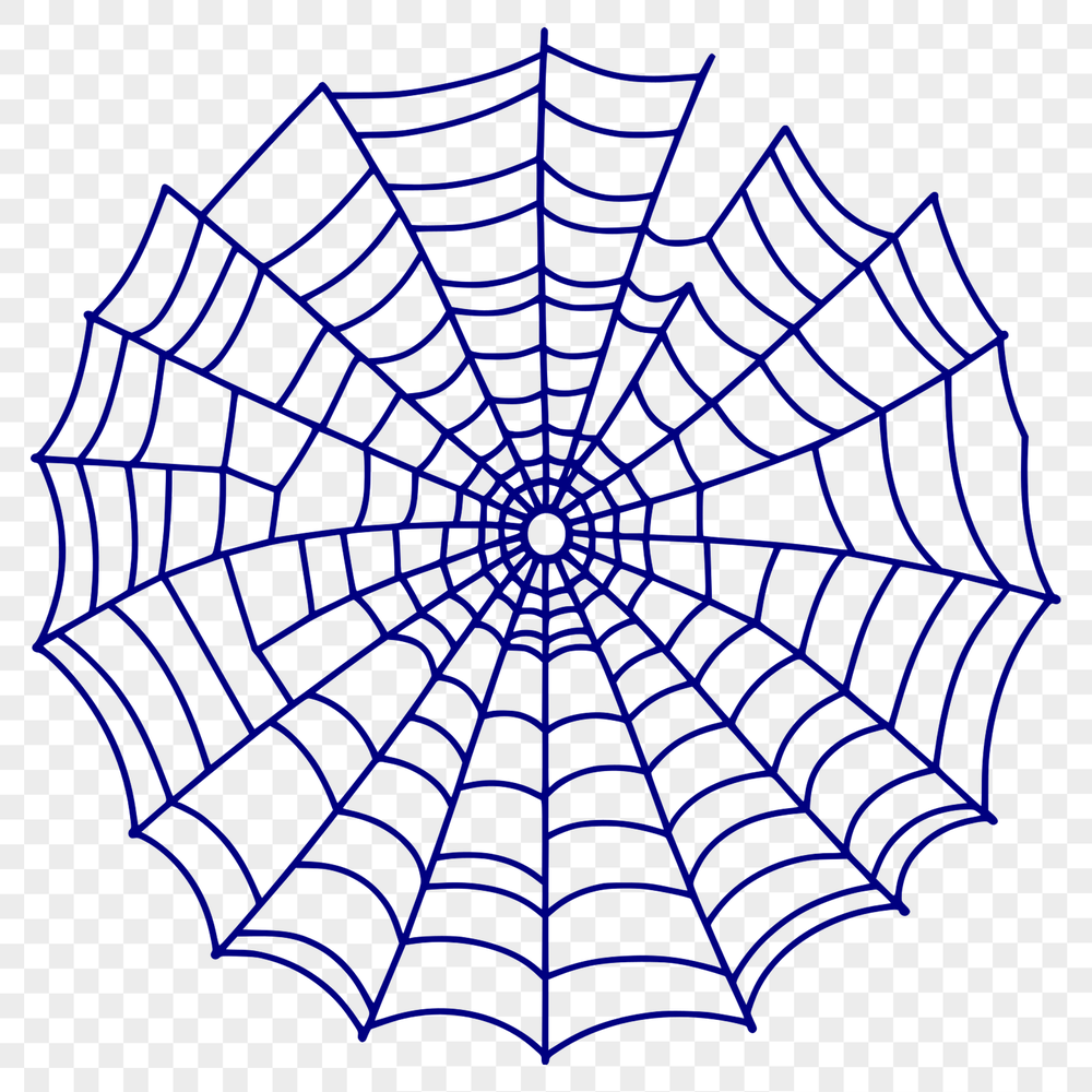 Free Vector Web Pattern An intricate design of a spider's web, suitable for various digital applications.