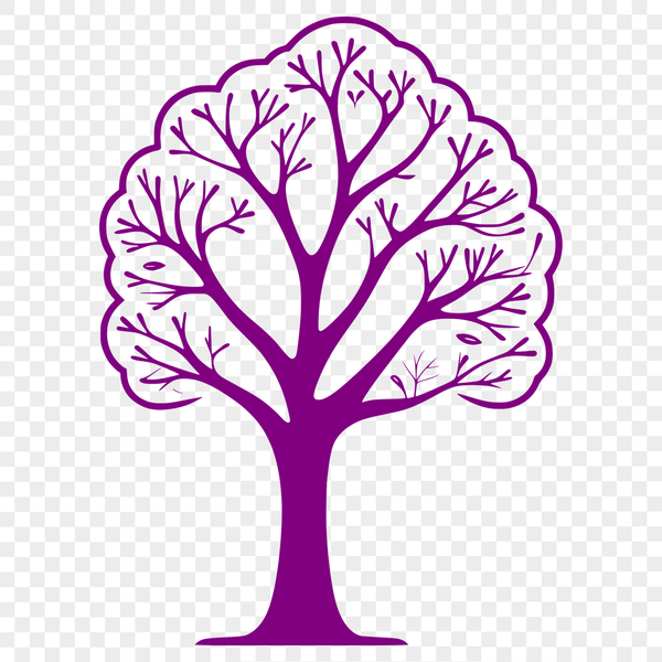 High-Resolution Vector Tree Design for Download A high-resolution tree illustration created in vector format for various uses.