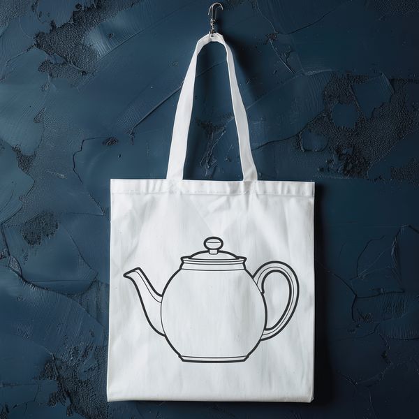 Beautiful SVG Teapot Design A high-resolution vector design of a teapot, ideal for printing or cutting with a Cricut machine.