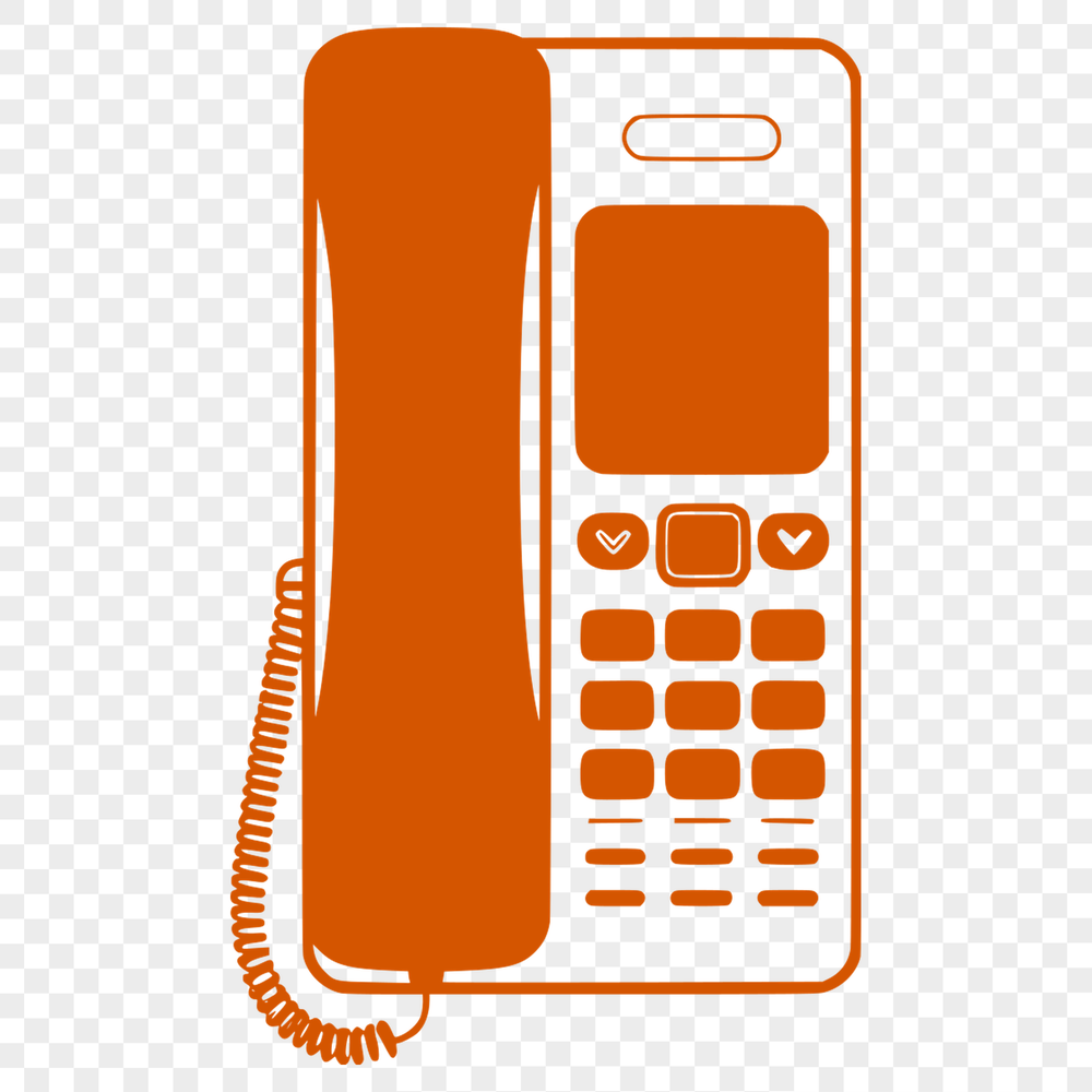A high-resolution telephone icon designed as vector art.
