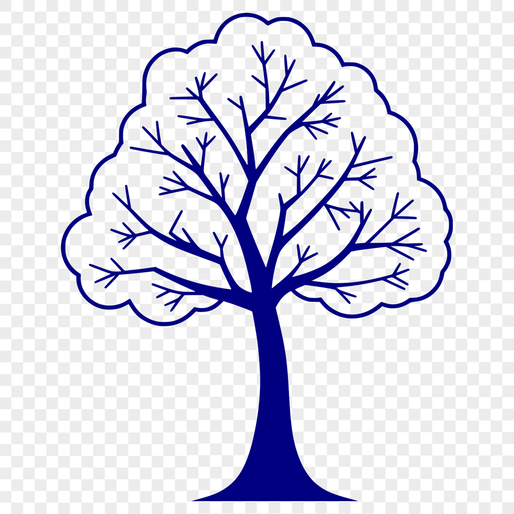 Vector Tree Graphics for Design A high-quality digital illustration of a tree in vector format, suitable for various applications and designs.