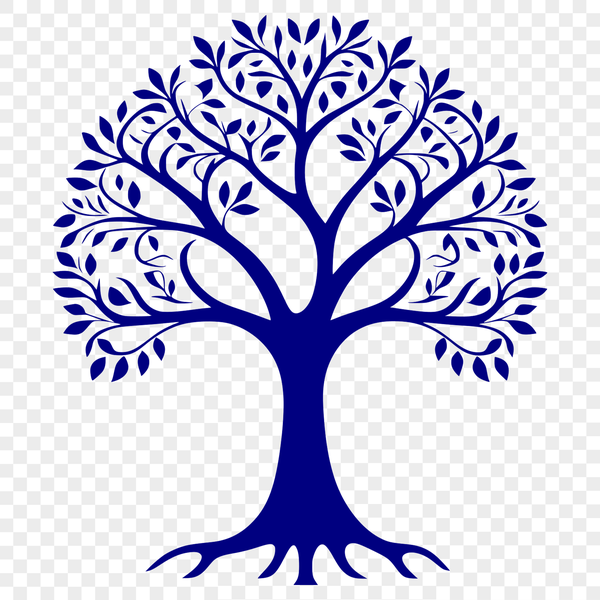 Detailed Tree Graphic for Design Projects A detailed, scalable vector graphic of a tree for digital design.