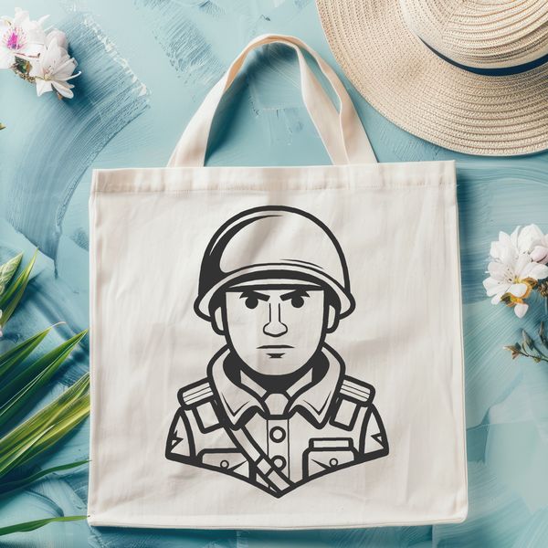 Military Uniform Vector Art Close-up illustration of a soldier's uniform with detailed vector design.
