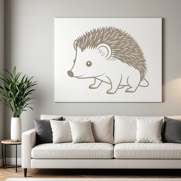 Unique Hedgehog Design for Crafters An SVG file featuring a detailed hedgehog design suitable for various creative projects.