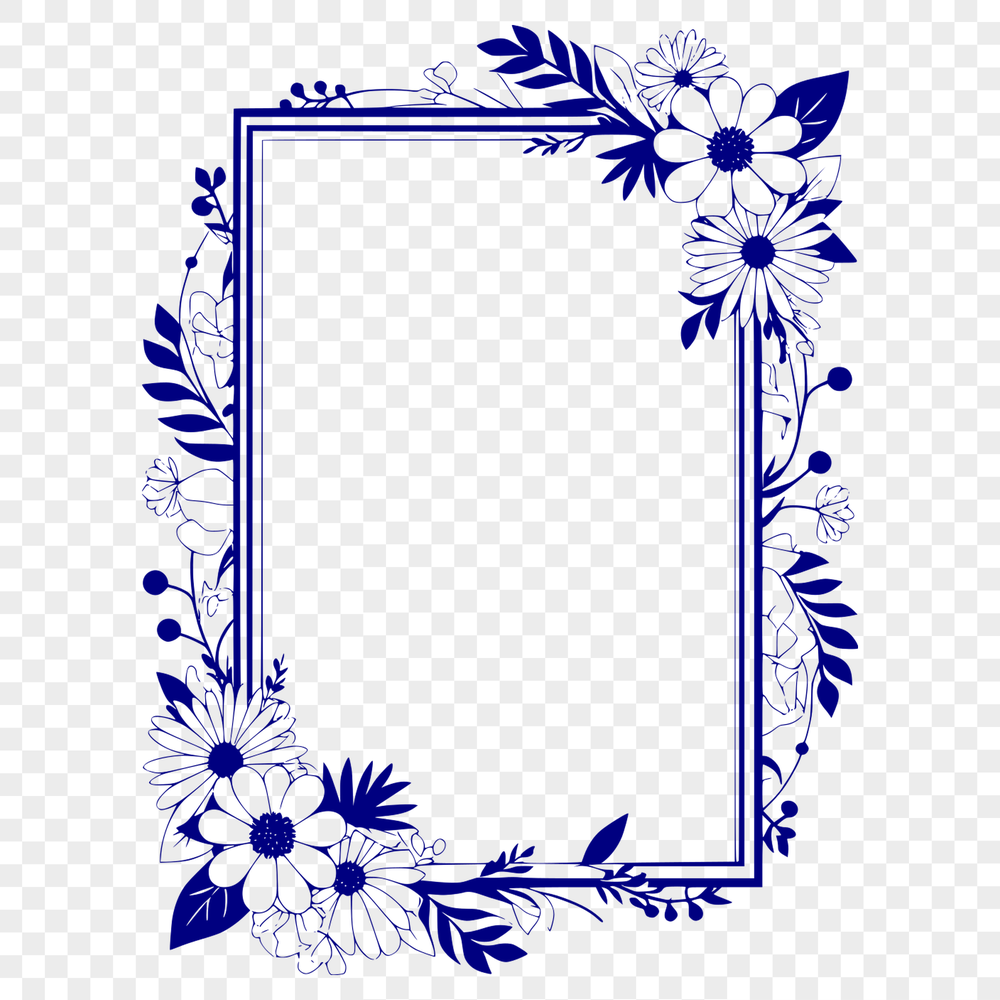 Customizable SVG Border A digital frame design created in vector format for editing and customization.