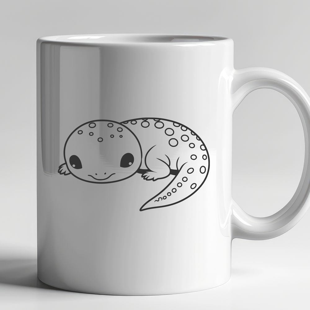 Free SVG Clipart for Artists A colorful illustration of a salamander in a simple design style, suitable for digital art projects.