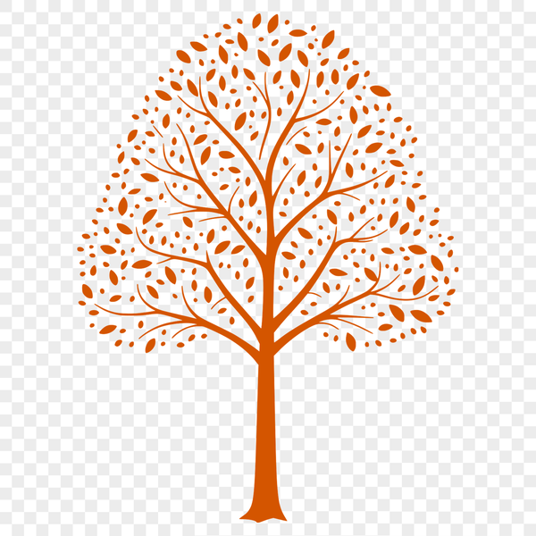 Beautiful Branches Vector Illustration A vector illustration of a single tree with branches and leaves.