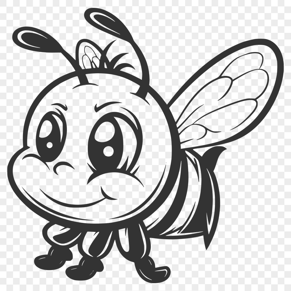 Flying Bee Template