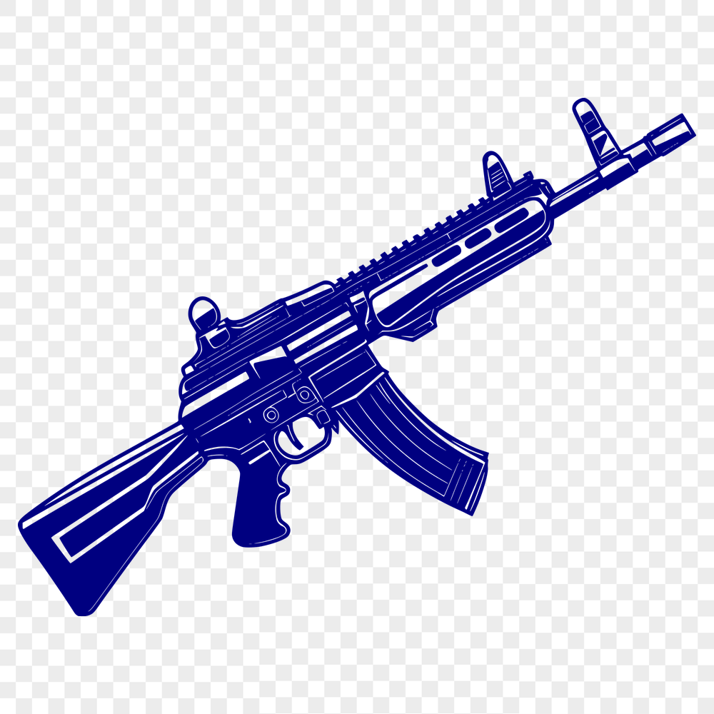 Stunning Assault Rifle In PNG For Free Download