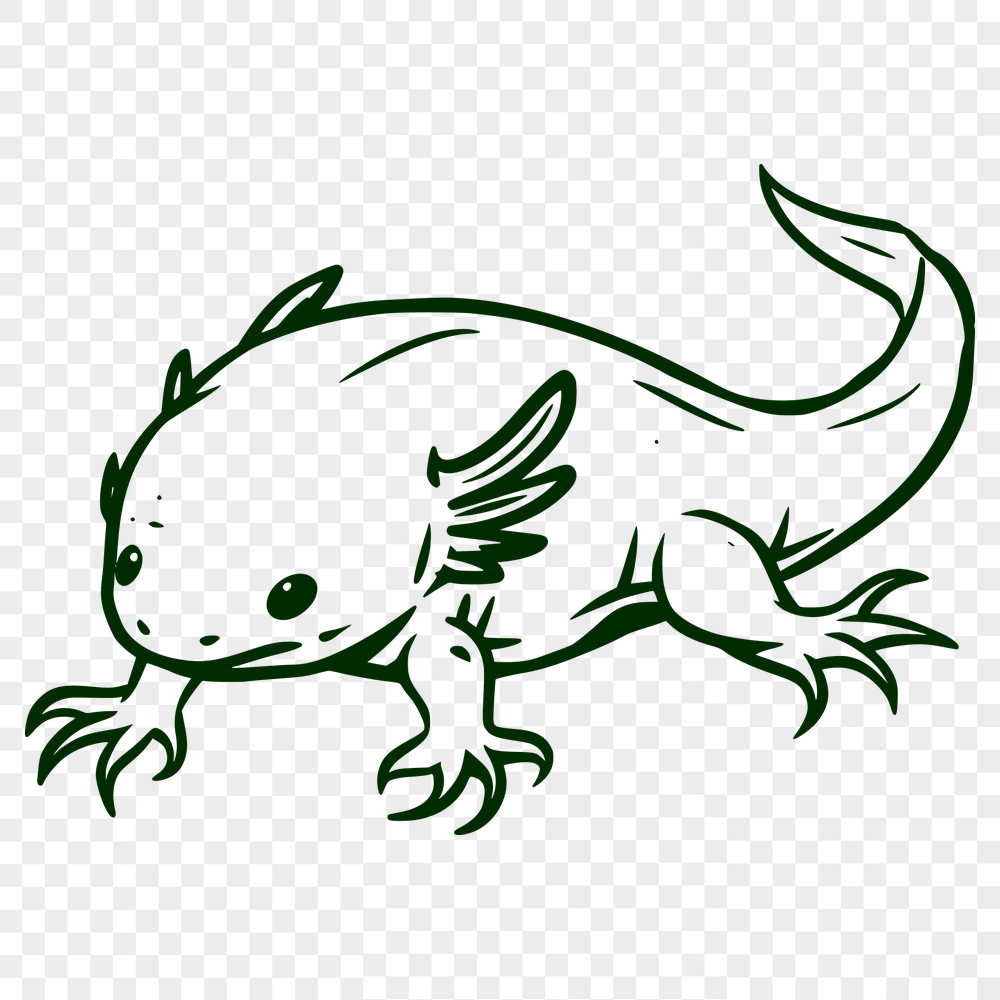 Unique Axolotl DXF