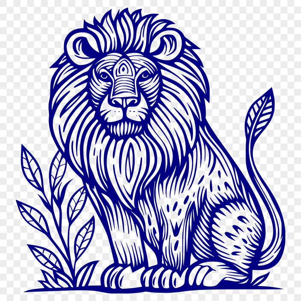 Stunning Lion Illustration