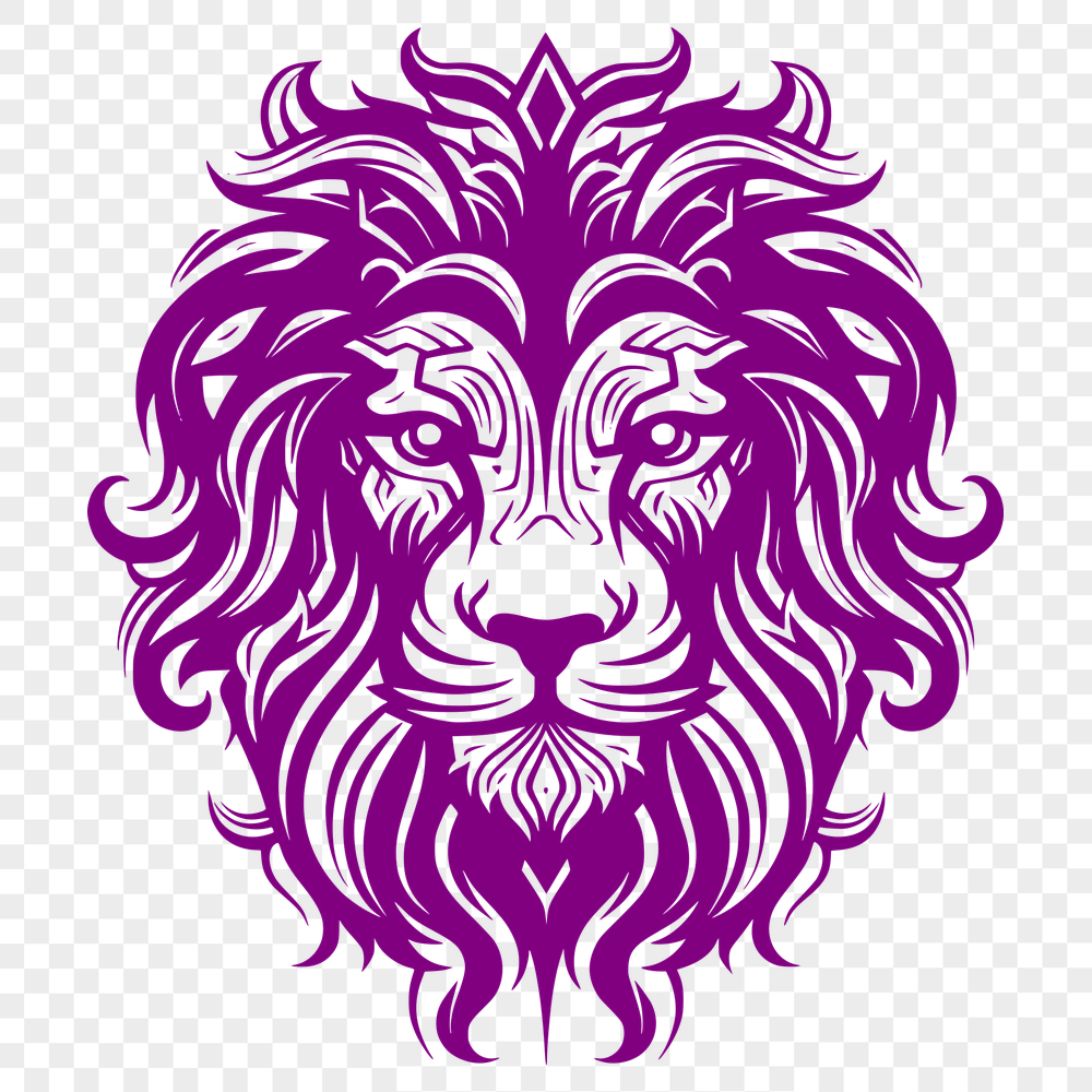 Ornate Lion DXF