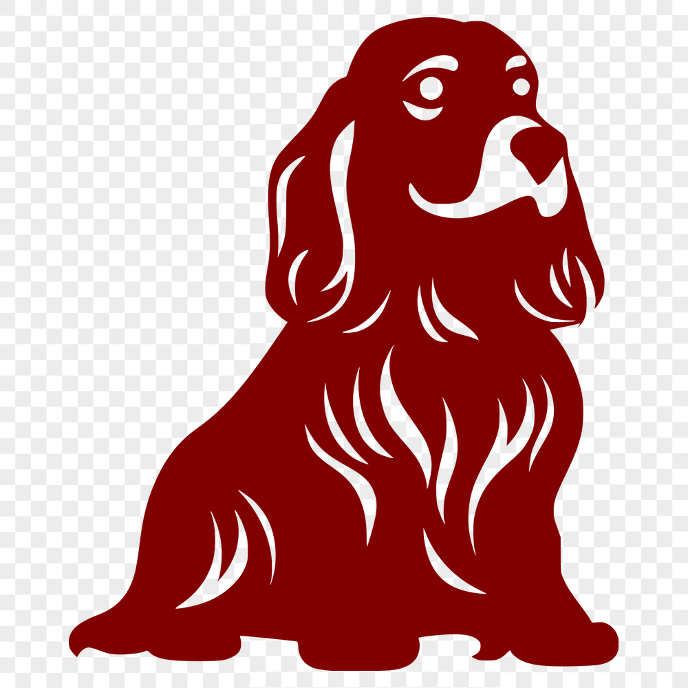 Creative Sitting Cocker Spaniel Digital Art