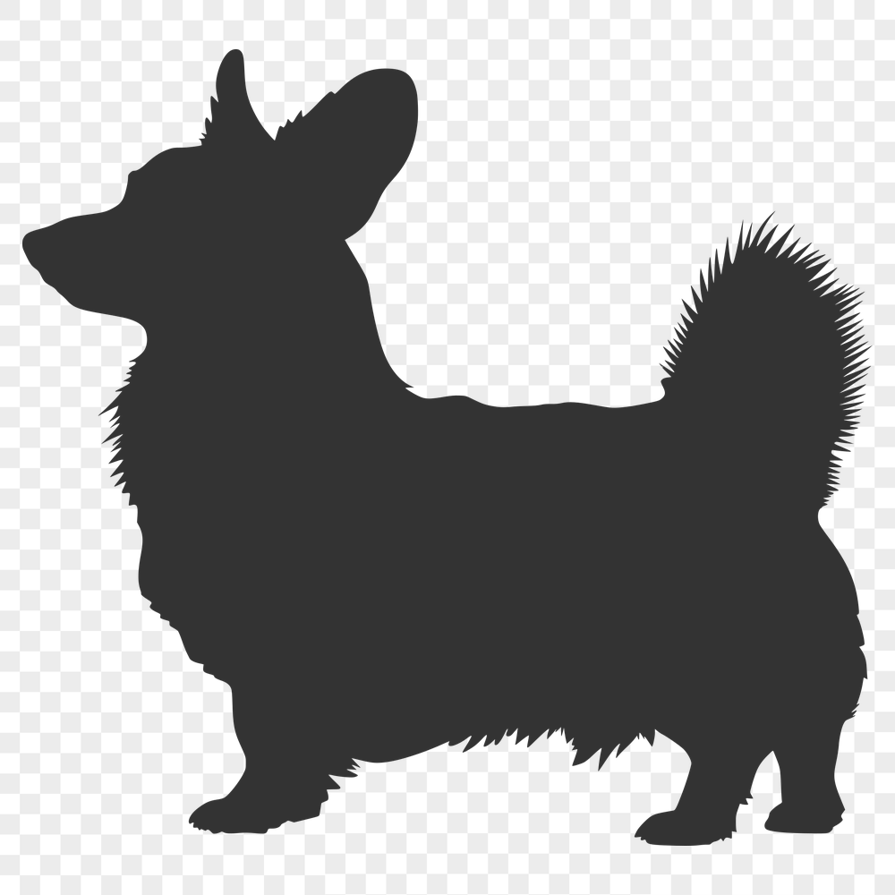 Artistic Standing Dog Clip Art