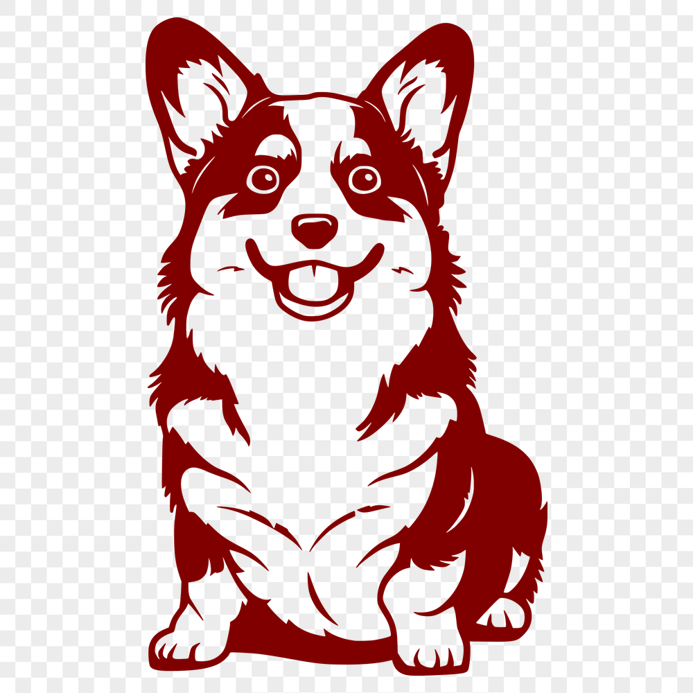 Stunning Corgi Vector Art