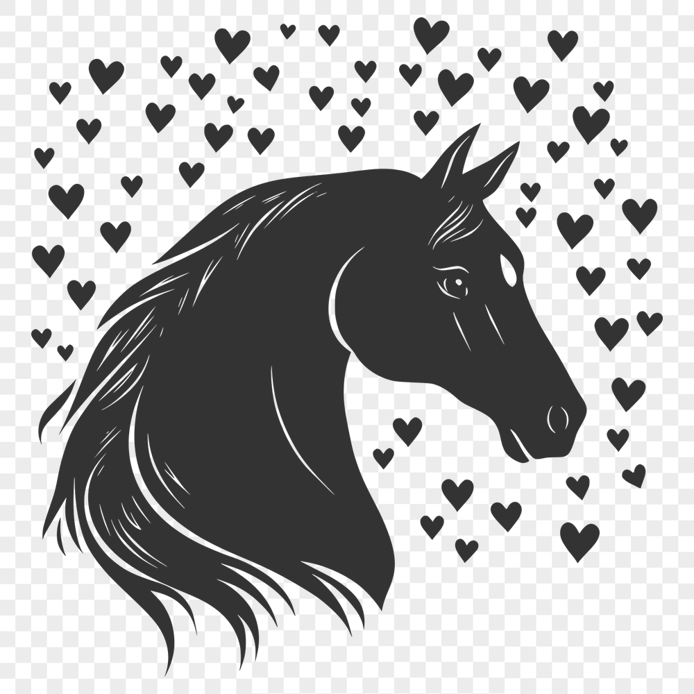 Horse Image In DXF File Format For Free Download