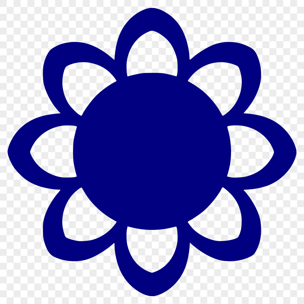 Unique Flower - Laser Engraver PNG