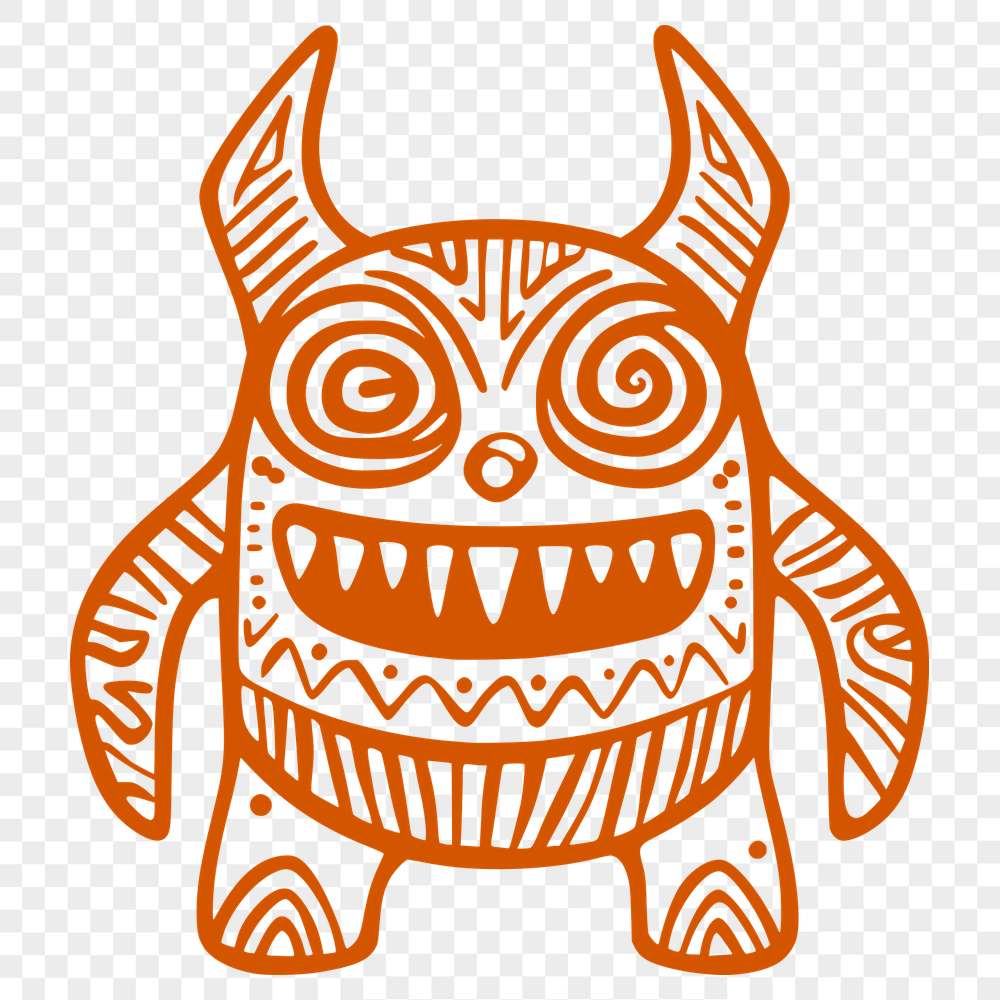 Artistic Monster In SVG - Free Digital Download