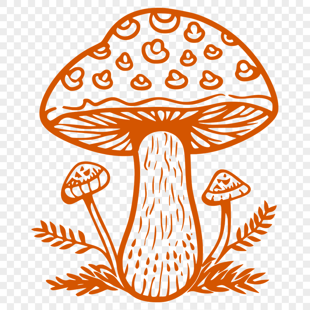 Artistic Mushroom Printable Image