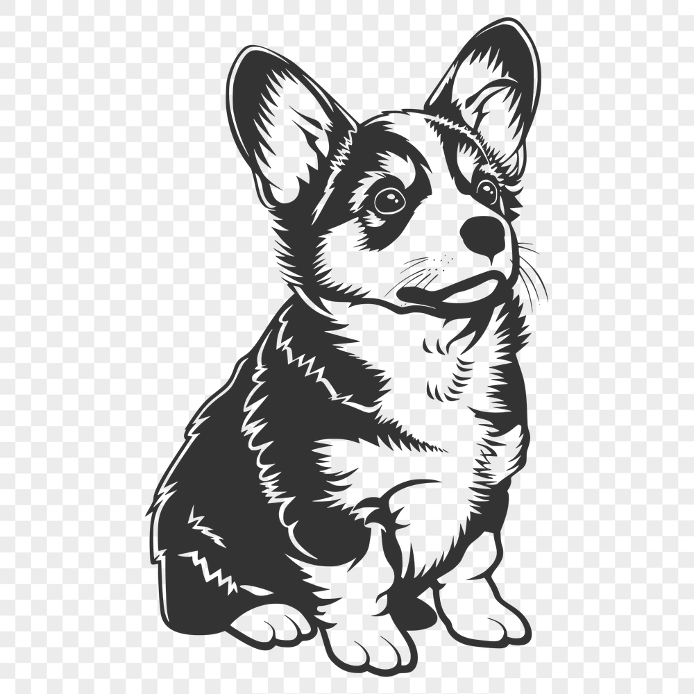 Sitting Welsh Corgi Artwork