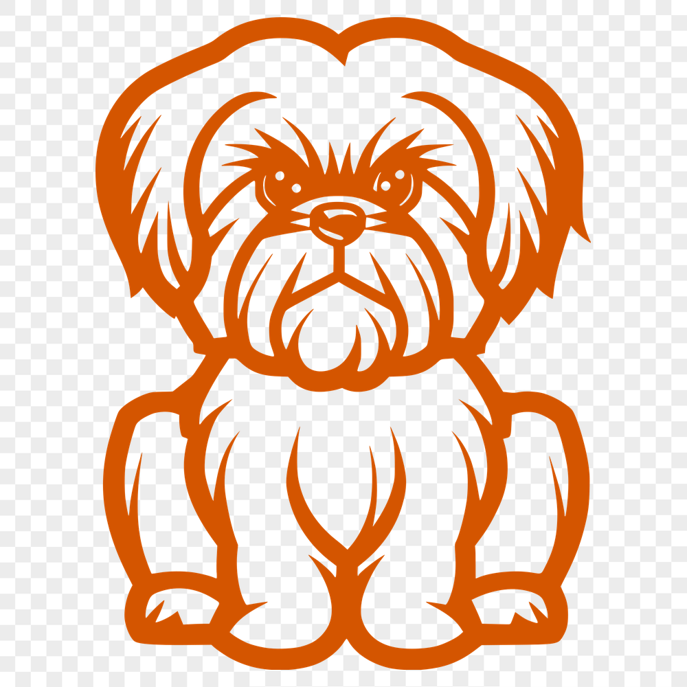 Unique Shih Tzu Stencil