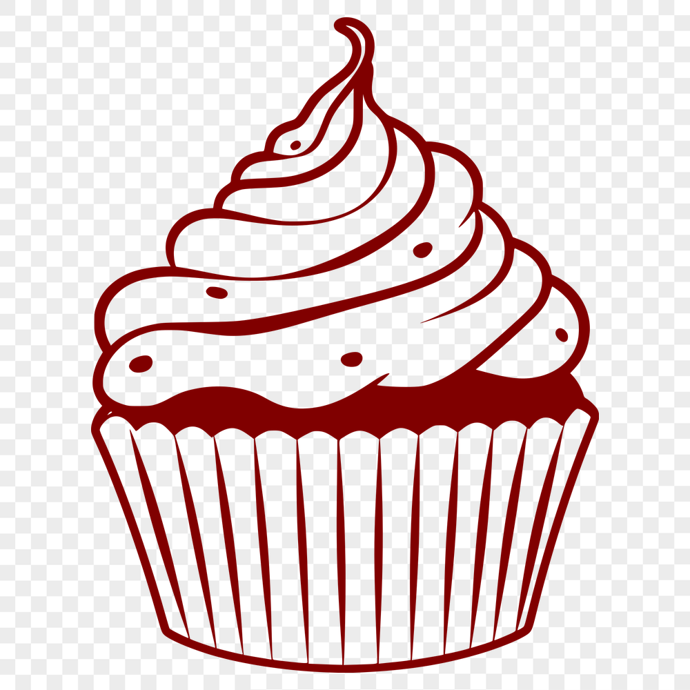 Unique Cupcake - Laser SVG